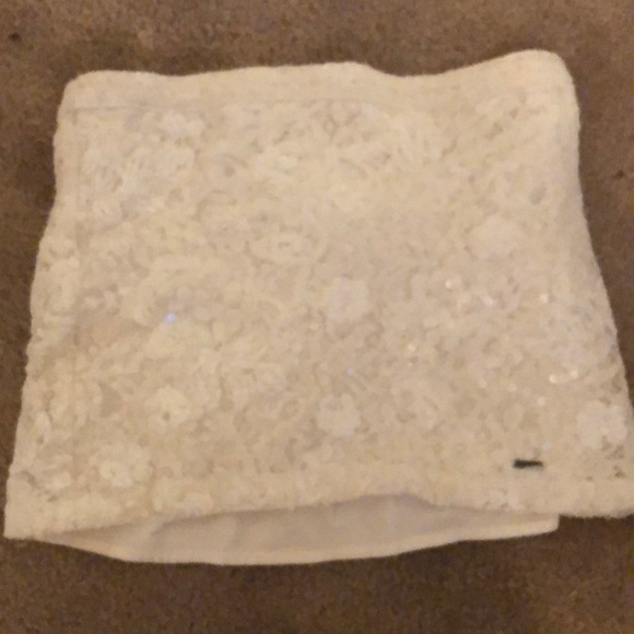 White sequin mini skirt - Picture 2 of 2